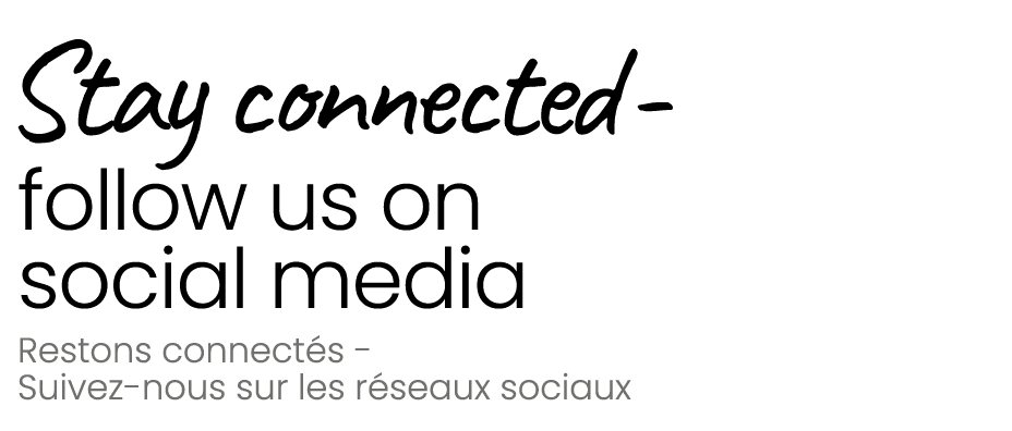 Stay connected follow us on social media Restons connect s Suivez nous sur les r seaux sociaux