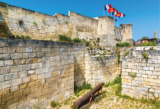 The Chateau de Caen, a castle in the Calvados department of France