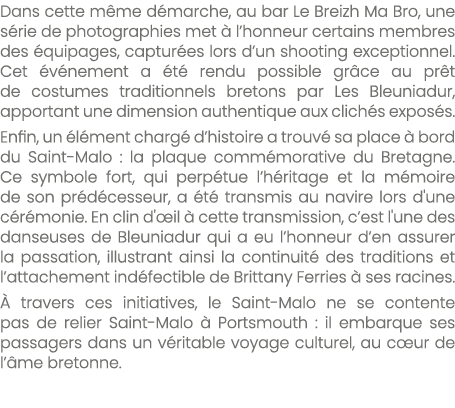 Dans cette m me d marche, au bar Le Breizh Ma Bro, une s rie de photographies met  l’honneur certains membres des  q...