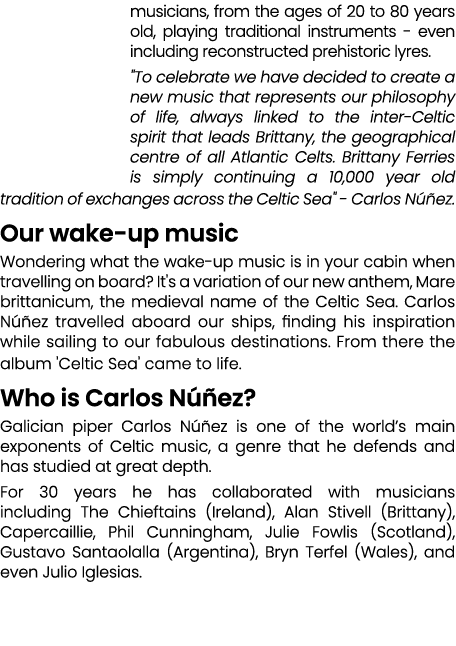 musicians, from the ages of 20 to 80 years old, playing traditional instruments even including reconstructed prehisto...