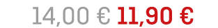  14,00 € 11,90 € 