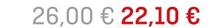  26,00 € 22,10 € 