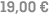 19,00 €